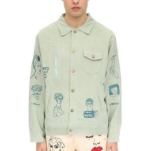 Kidsuper Mint Coeur Du Roi Techno Jacket In Green